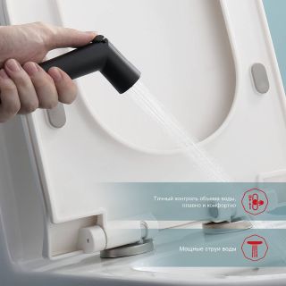 Гигиенический душ с термостатом Raglo R23.56.06 чёрный